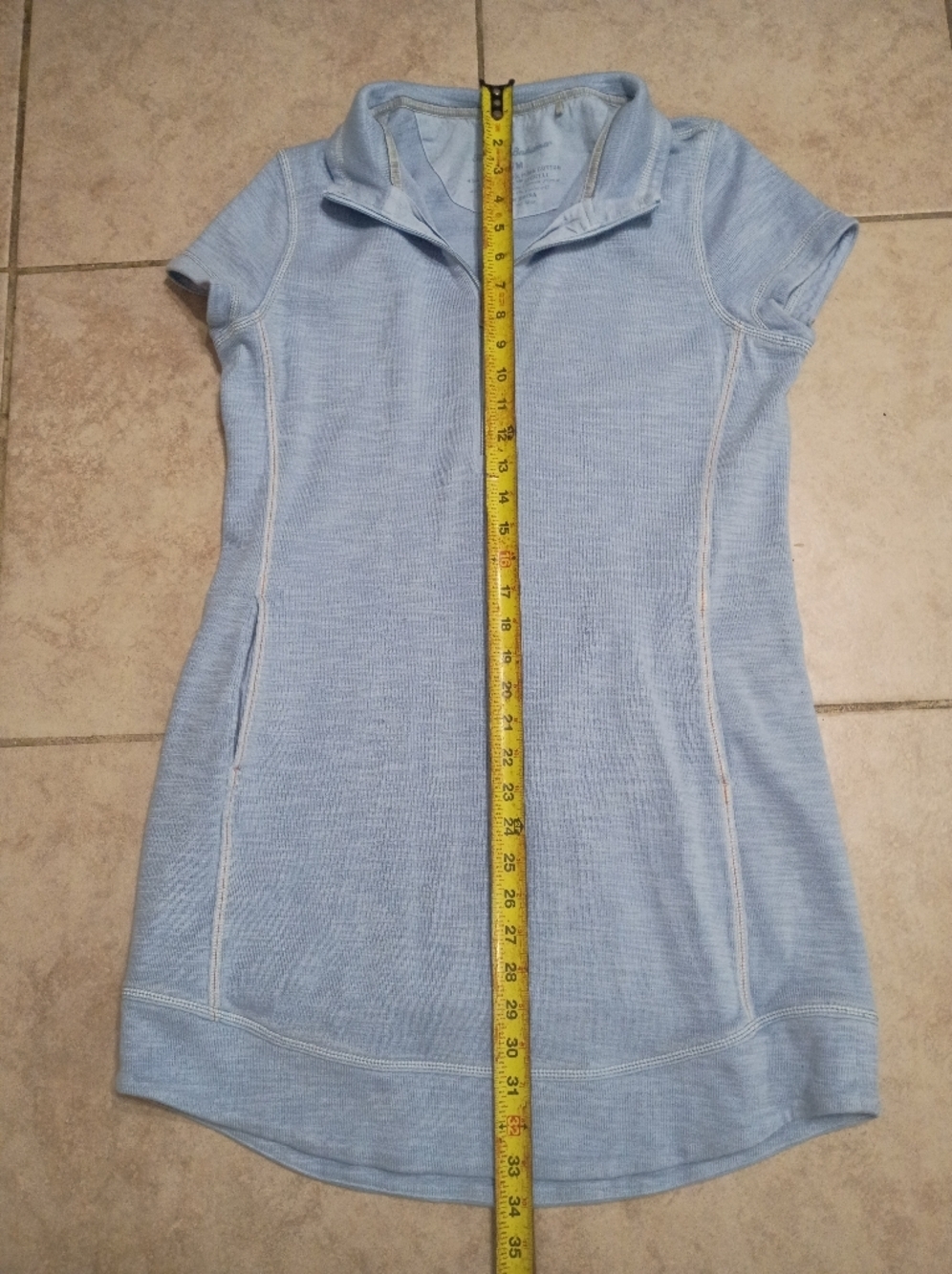 Tommy Bahama Light Blue Half-Zip Pullover - Picture 10 of 11